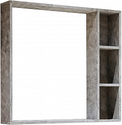 Grossman Зеркальный шкаф Фалькон 80 бетон – фотография-1